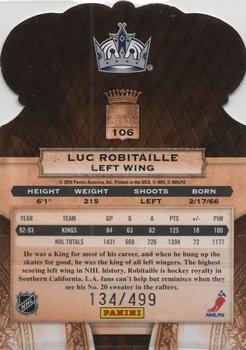 2010-11 Panini Crown Royale #106 Luc Robitaille Back