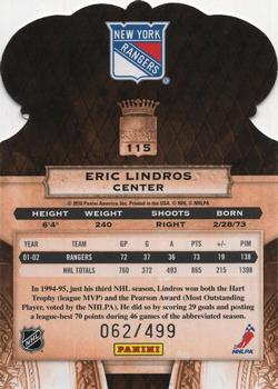 2010-11 Panini Crown Royale #115 Eric Lindros Back