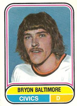 1975-76 O-Pee-Chee WHA #9 Bryon Baltimore Front