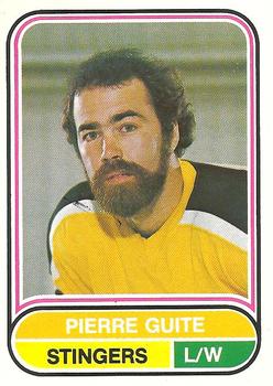 1975-76 O-Pee-Chee WHA #17 Pierre Guite Front