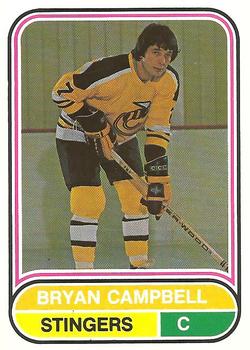 1975-76 O-Pee-Chee WHA #31 Bryan Campbell Front
