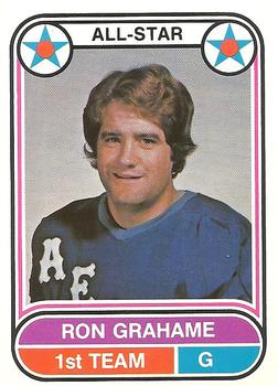 1975-76 O-Pee-Chee WHA #61 Ron Grahame Front