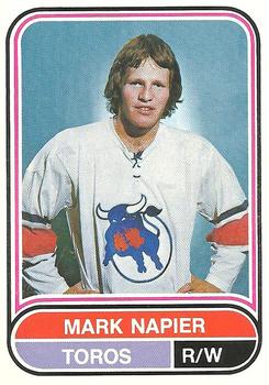 1975-76 O-Pee-Chee WHA #78 Mark Napier Front