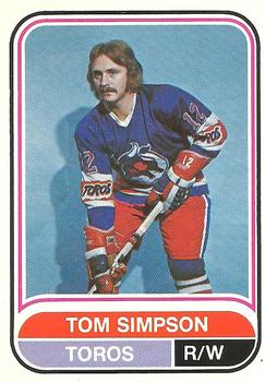 1975-76 O-Pee-Chee WHA #81 Tom Simpson Front