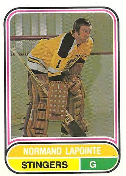 1975-76 O-Pee-Chee WHA #85 Normand LaPointe Front