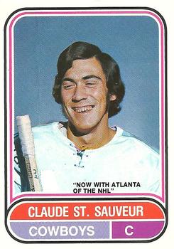 1975-76 O-Pee-Chee WHA #124 Claude St. Sauveur Front