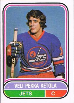 1975-76 O-Pee-Chee WHA #15 Veli-Pekka Ketola Front