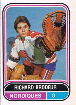 1975-76 O-Pee-Chee WHA #44 Richard Brodeur Front
