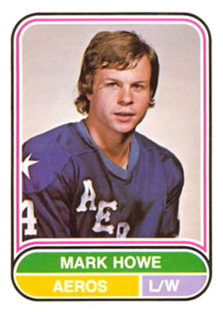 1975-76 O-Pee-Chee WHA #7 Mark Howe Front