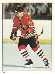 1983-84 O-Pee-Chee Stickers #108 Steve Larmer  Front