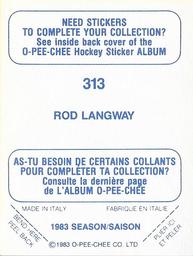 1983 O-Pee-Chee Rod Langway