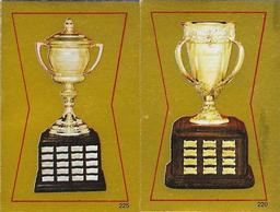 1984-85 O-Pee-Chee Stickers #220 / 225 Calder Trophy / Lady Byng Trophy Front