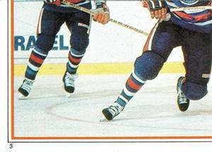 1985-86 O-Pee-Chee Stickers #3 Stanley Cup Finals Front