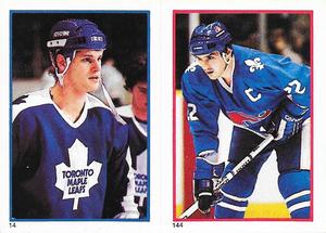 1985-86 O-Pee-Chee Stickers #14 / 144 Gary Nylund / Mario Marois Front