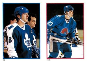 1985-86 O-Pee-Chee Stickers #19 / 150 Peter Ihnacak / Paul Gillis Front