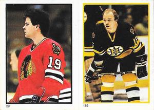 1985-86 O-Pee-Chee Stickers #29 / 159 Troy Murray / Rick Middleton Front