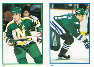 1985-86 O-Pee-Chee Stickers #39 / 168 Dino Ciccarelli / Kevin Dineen Front