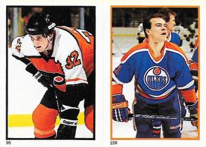 1985-86 O-Pee-Chee Stickers #95 / 228 Murray Craven / Mark Messier Front
