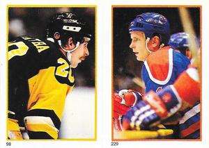 1985-86 O-Pee-Chee Stickers #98 / 229 Moe Mantha / Pat Hughes Front