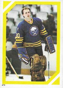 1985-86 O-Pee-Chee Stickers #179 Tom Barrasso Front