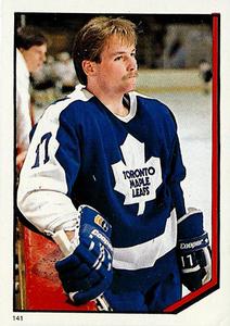1986-87 O-Pee-Chee Stickers #141 Wendel Clark Front