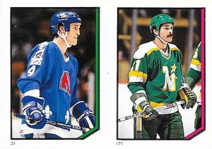 1986-87 O-Pee-Chee Stickers #31 / 171 David Shaw / Dirk Graham Front