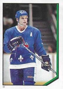 1986-87 O-Pee-Chee Stickers #32 Dale Hunter Front