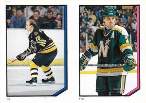 1986-87 O-Pee-Chee Stickers #35 / 172 Rick Middleton / Curt Giles Front