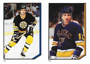 1986-87 O-Pee-Chee Stickers #39 / 176 Reed Larson / Ron Flockhart Front