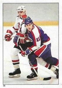 1986-87 O-Pee-Chee Stickers #58 Action Sticker Front