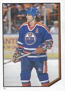 1986-87 O-Pee-Chee Stickers #71 Lee Fogolin Front