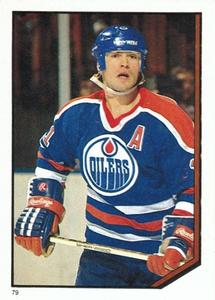 1986-87 O-Pee-Chee Stickers #79 Mark Messier Front