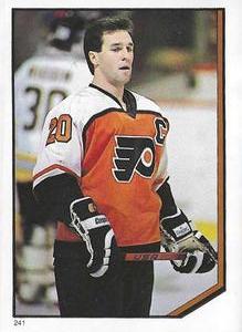 1986-87 O-Pee-Chee Stickers #241 Dave Poulin Front