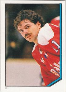 1986-87 O-Pee-Chee Stickers #251 Mike Gartner Front