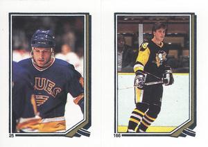 1987-88 O-Pee-Chee Stickers #25 / 166 Ron Flockhart / Craig Simpson Front