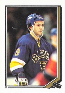 1987-88 O-Pee-Chee Stickers #27 Doug Gilmour Front