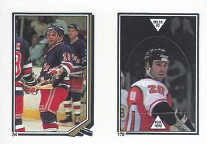 1987-88 O-Pee-Chee Stickers #34 / 179 Marcel Dionne / Dave Poulin Front