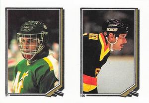 1987-88 O-Pee-Chee Stickers #51 / 190 Don Beaupre / Dave Richter Front
