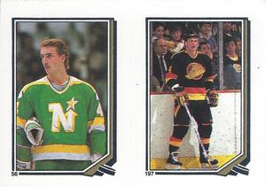 1987-88 O-Pee-Chee Stickers #56 / 197 Steve Payne / Brian Benning Front