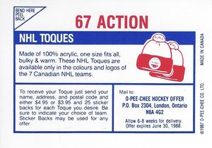 1987-88 O-Pee-Chee Stickers #67 Ray Bourque Back