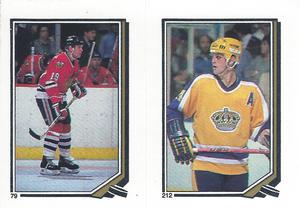 1987-88 O-Pee-Chee Stickers #79 / 212 Troy Murray / Jay Wells Front