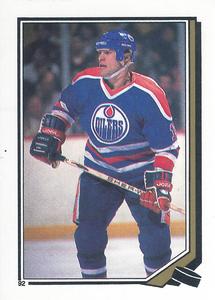 1987-88 O-Pee-Chee Stickers #92 Mark Messier Front