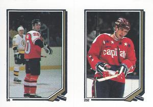 1987-88 O-Pee-Chee Stickers #98 / 232 Dave Poulin / Larry Murphy Front