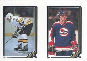 1987-88 O-Pee-Chee Stickers #142 / 251 Reed Larson / Dave Ellett Front