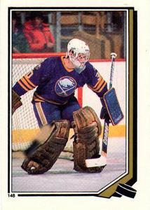 1987-88 O-Pee-Chee Stickers #148 Tom Barrasso Front