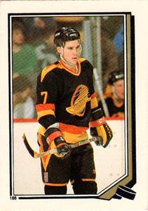 1987-88 O-Pee-Chee Stickers #188 Barry Pederson Front