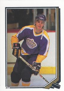 1987-88 O-Pee-Chee Stickers #217 Luc Robitaille Front
