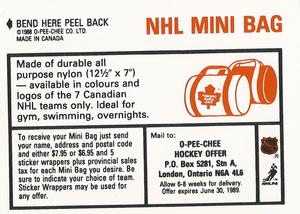 1988-89 O-Pee-Chee Stickers #113 / 243 Gary Suter / David Shaw Back