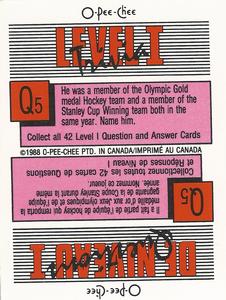 1988-89 O-Pee-Chee Stickers #114 / 244 Luc Robitaille / Marcel Dionne Back