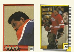 1988-89 O-Pee-Chee Stickers #122 / 252 Grant Fuhr / Greg Stefan Front